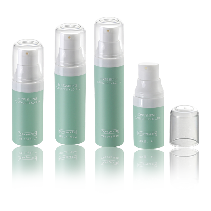 Frasco Airless para cuidados com a pele verde claro 5ML-20ML-HS-012A