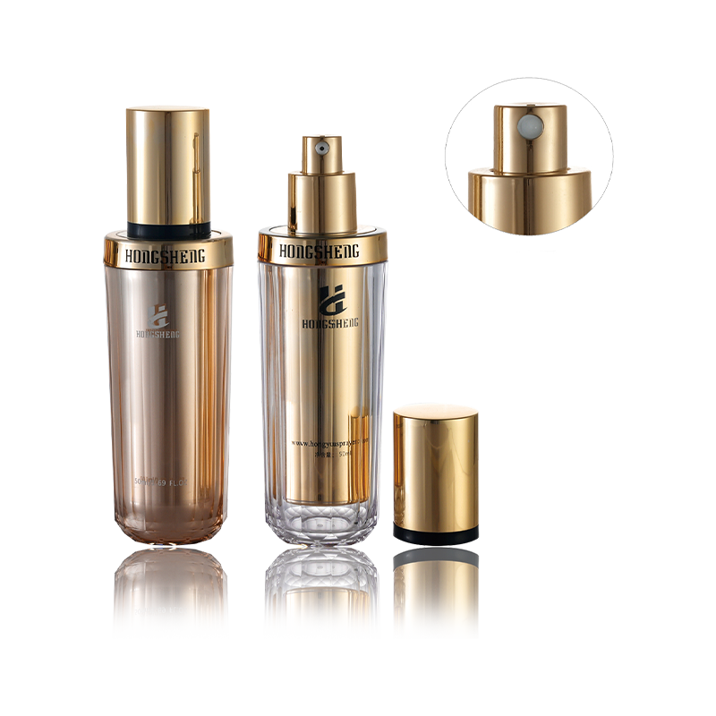 Garrafa Airless 50ML 80ML Ouro Âmbar-HS-035
