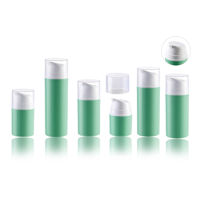 Garrafas mal ventiladas plásticas da bomba do soro cosmético ecológico do vácuo HS-037B para cremes e loções