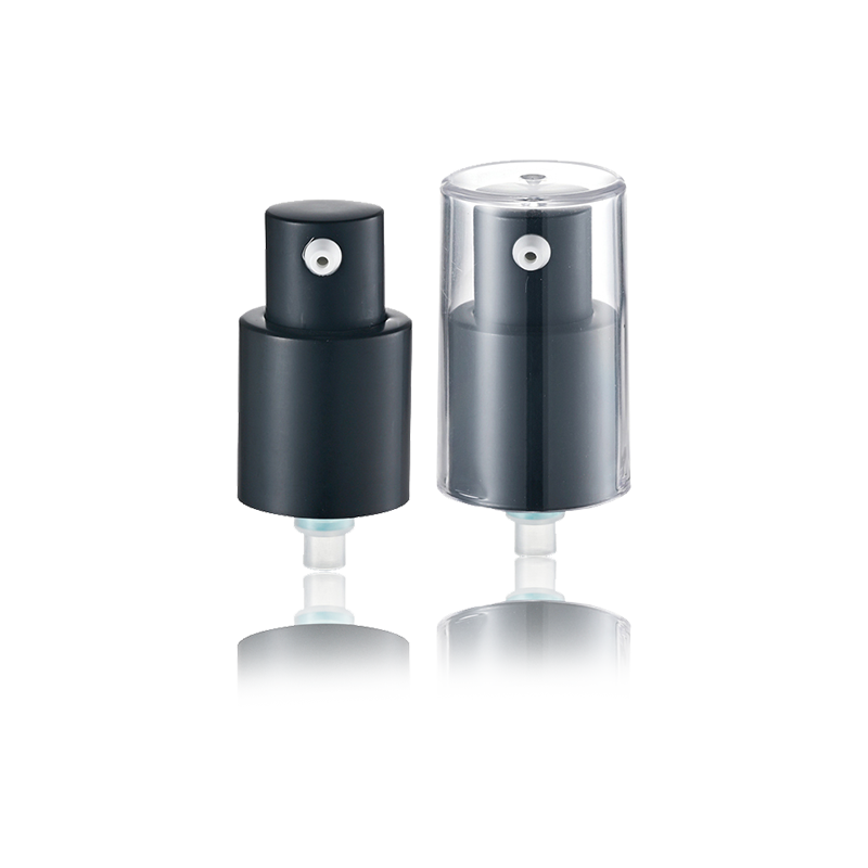 Distribuidor de líquidos com cabeça de bomba cosmética preta - HY17A-01