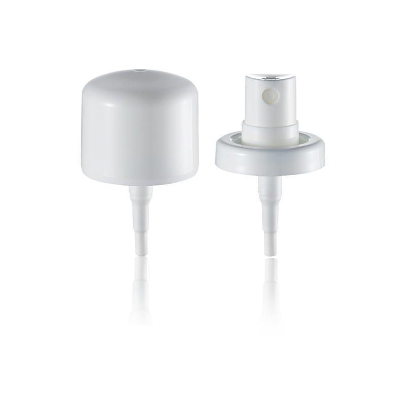 Bomba de spray branco cosmético HY32B-53-1 32/410 tampa completa