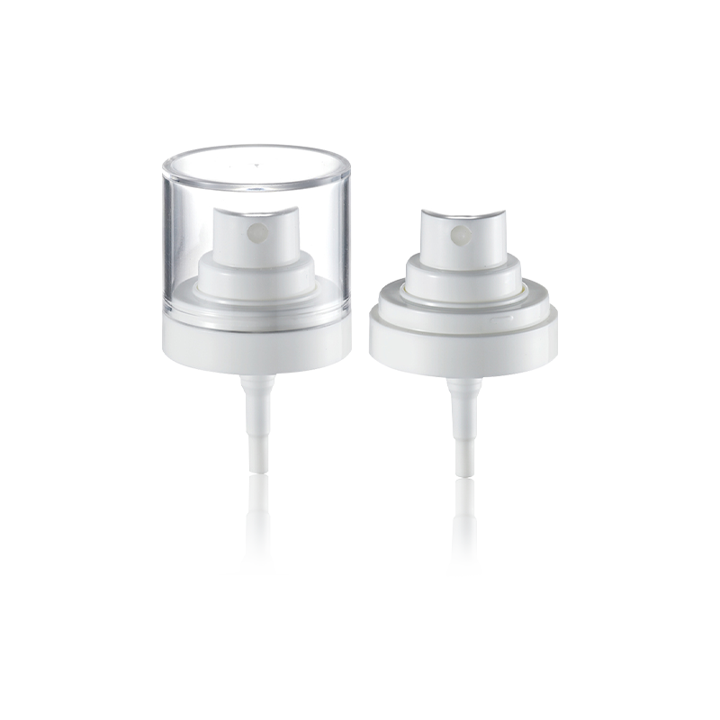 Bomba de loção de cor branca cosmética HY32B-55 32/410 meia tampa