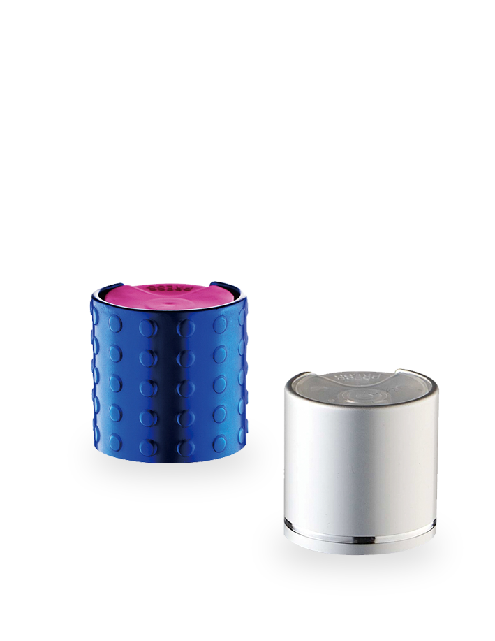 Tampas de garrafas cosméticas